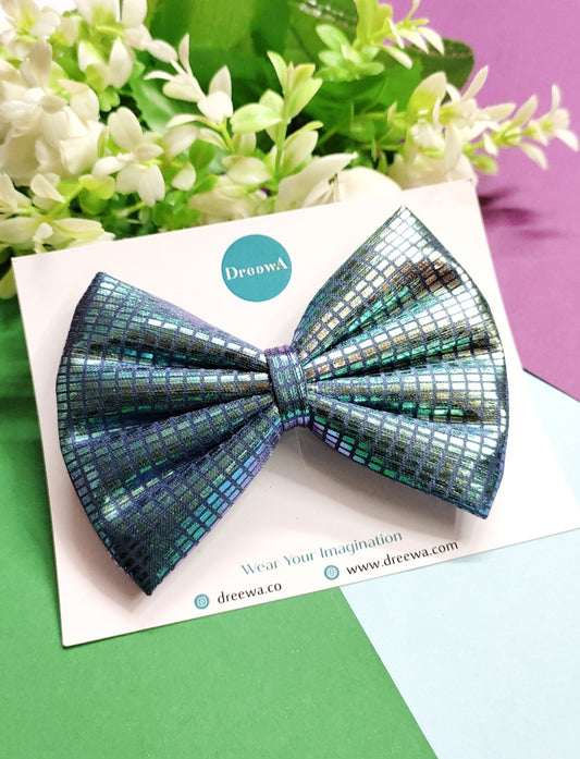 Sparkle Blue - Classic Bow