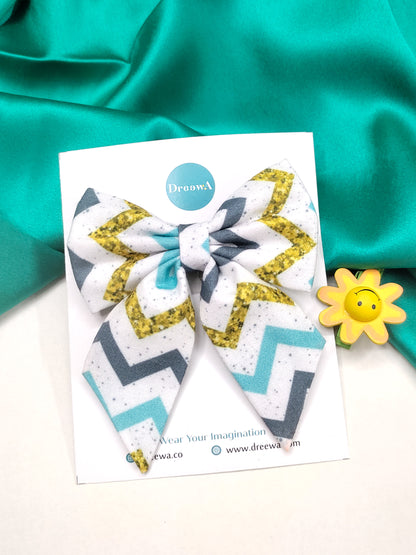 Ocean Zig Zag - Sailor Bow