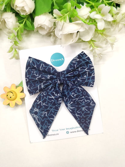 Vintage Indigo - Sailor Bow