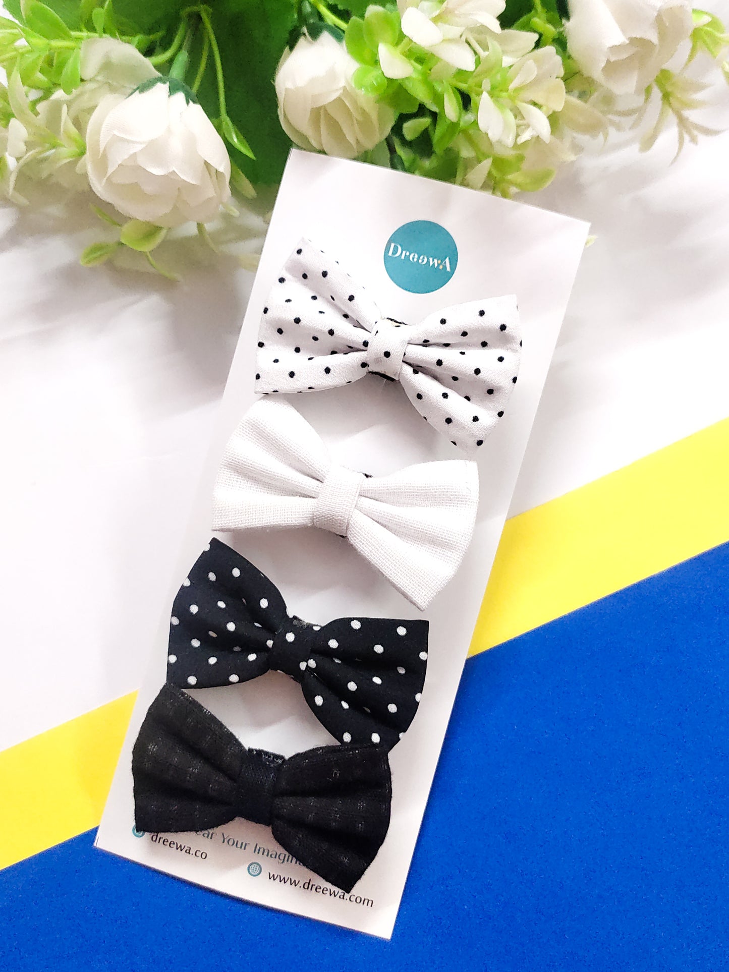 Polka Dot - petite Bow Set